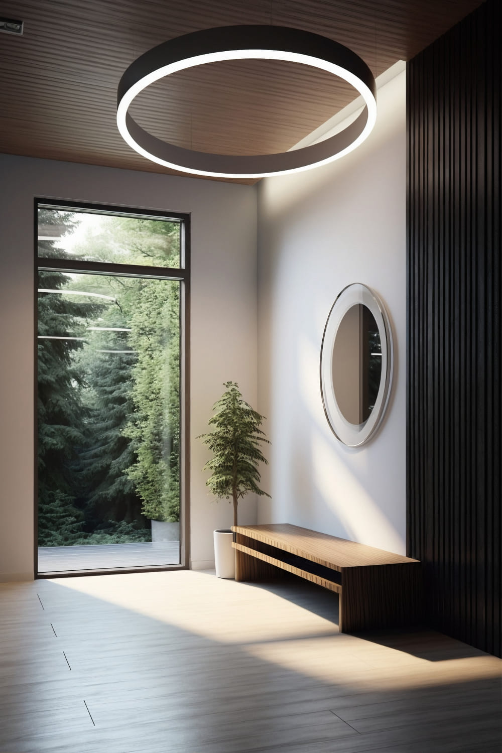 Amplio salón de diseño moderno en un apartamento de lujo en el centro de Valencia.