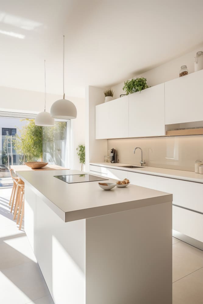 Cocina premium con iluminacion